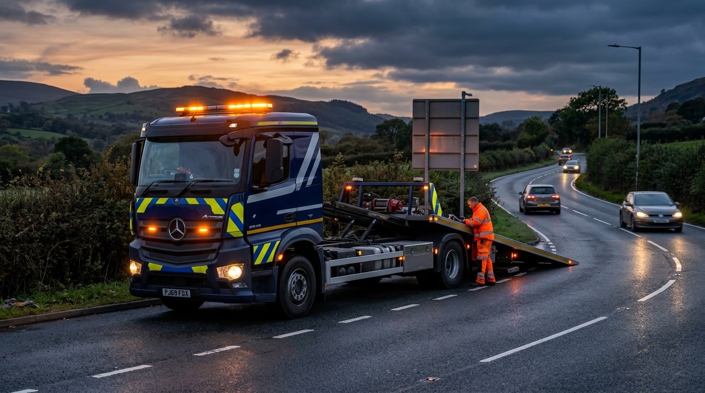 Forge Recovery - 24/7 Car Recovery and Towing Truck on UK Road