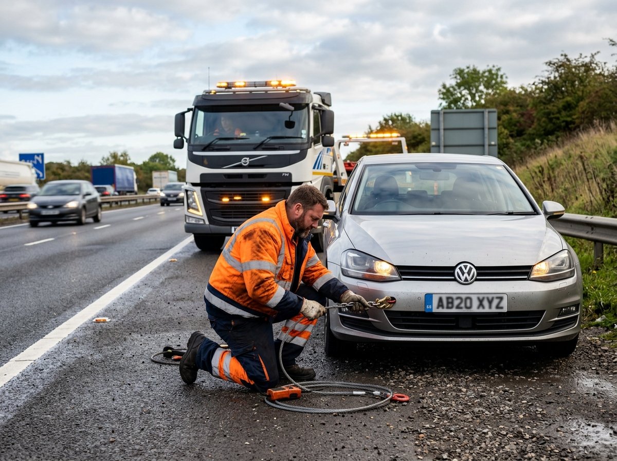 Forge Recovery Technician Providing Roadside Assistance in Bournemouth Poole